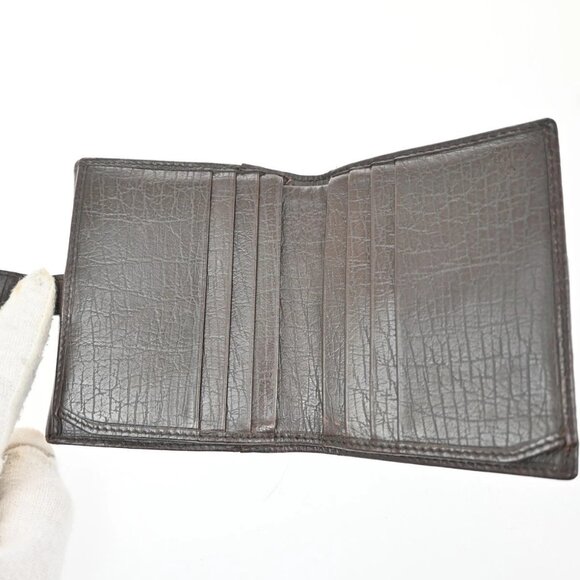 GUCCI Sherry GG Pattern Bifold Wallet Canvas Leather Brown Beige SHW 07TA156 - Picture 7 of 14